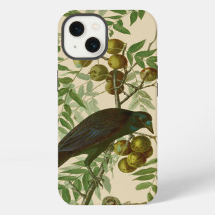 Audubon Purple Grackle Vogelprint Vintage Botanisc iPhone 13 Hoesje