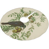 Audubon Purple Grackle Vogelprint Vintage Botanisc Kerstboom Rok (Gekanteld)