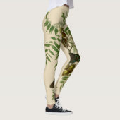 Audubon Purple Grackle Vogelprint Vintage Botanisc Leggings (Rechts)