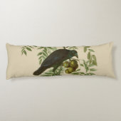 Audubon Purple Grackle Vogelprint Vintage Botanisc Lichaamskussen (Achterkant)