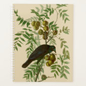 Audubon Purple Grackle Vogelprint Vintage Botanisc Planner (Voorkant)