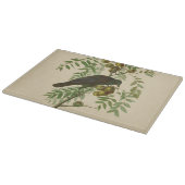 Audubon Purple Grackle Vogelprint Vintage Botanisc Snijplank (Hoek)
