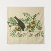 Audubon Purple Grackle Vogelprint Vintage Botanisc Wandkleed (Voorkant (horizontaal))