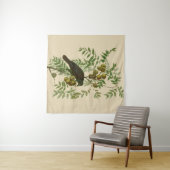 Audubon Purple Grackle Vogelprint Vintage Botanisc Wandkleed (In Situ (horizontaal))