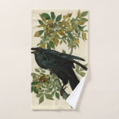 Audubon Raven Bird Classic Artwork Bad Handdoek (Handdoek)