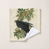 Audubon Raven Bird Classic Artwork Bad Handdoek (Wasdoekje)