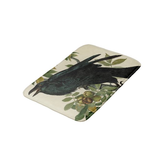 Audubon Raven Bird Classic Artwork Badmat (Gekanteld)