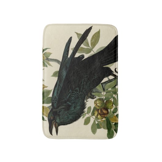 Audubon Raven Bird Classic Artwork Badmat (Voorkant Verticaal)