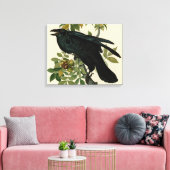 Audubon Raven Bird Classic Artwork Canvas Afdruk (Insitu (Woonkamer))