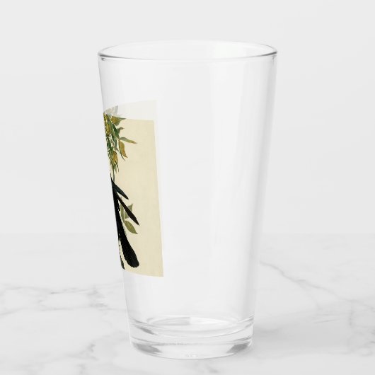 Audubon Raven Bird Classic Artwork Glas (Links)