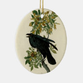 Audubon Raven Bird Classic Artwork Keramisch Ornament (Rechts)