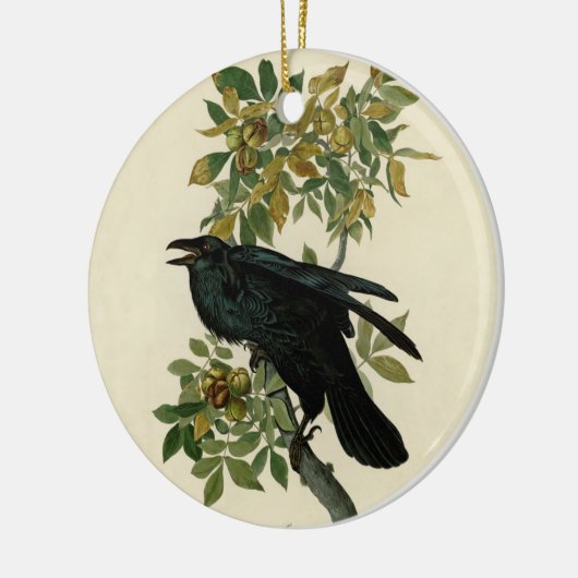 Audubon Raven Bird Classic Artwork Keramisch Ornament (Links)
