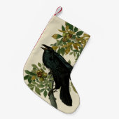 Audubon Raven Bird Classic Artwork Kleine Kerstsok (Voorkant (Hangend))