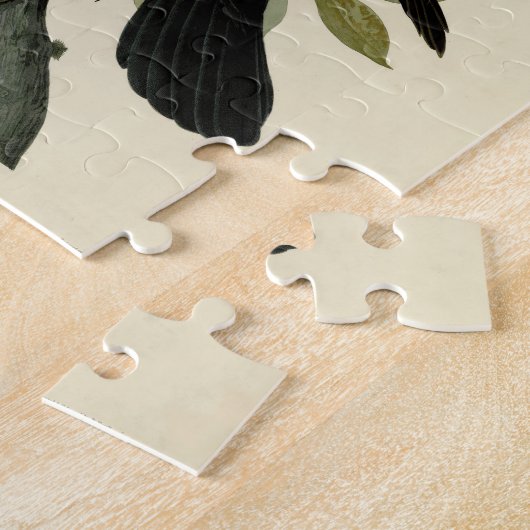 Audubon Raven Bird Classic Artwork Legpuzzel (Zijkant)