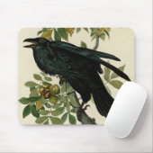 Audubon Raven Bird Classic Artwork Muismat (Met muis)