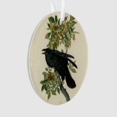 Audubon Raven Bird Classic Artwork Ornament (voorkant)