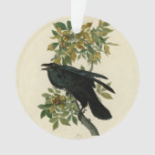 Audubon Raven Bird Classic Artwork Ornament (voorkant)