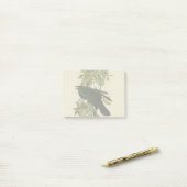 Audubon Raven Bird Classic Artwork Post-it® Notes (Op bureau)