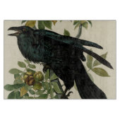 Audubon Raven Bird Classic Artwork Snijplank (Voorkant)