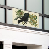 Audubon Raven Bird Classic Artwork Spandoek (Buitenkant Gebouw)