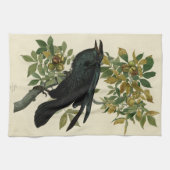 Audubon Raven Bird Classic Artwork Theedoek (Horizontaal)