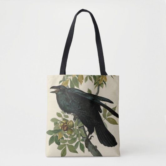 Audubon Raven Bird Classic Artwork Tote Bag (Voorkant)