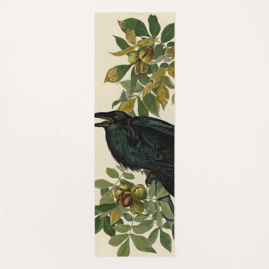 Audubon Raven Bird Classic Artwork Yogamat (Voorkant)