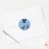 Audubon Red Winged Blackbird Bird Art Stickers (Envelop)