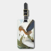 Audubon: Roodbaarzen en Paarse haron Bagagelabel (Voorkant verticaal)