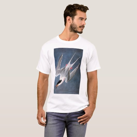 Audubon: Roseate Tern T-shirt (Voorkant volledig)