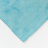 Audubon Roze Flamingo op Blauwe Waterverf Fleece Deken (Hoek)