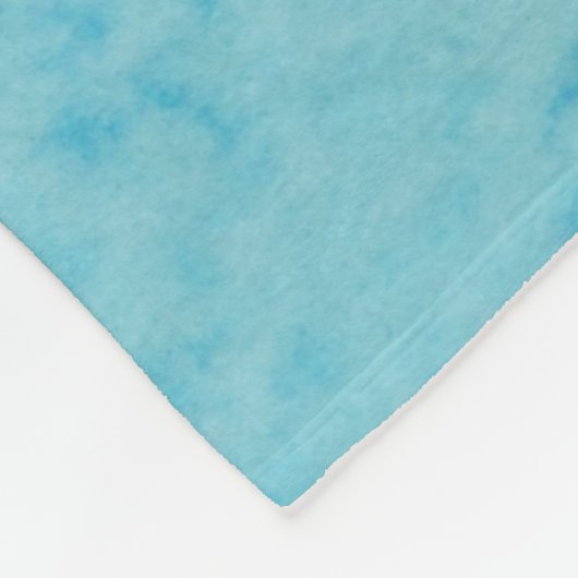 Audubon Roze Flamingo op Blauwe Waterverf Fleece Deken (Hoek)