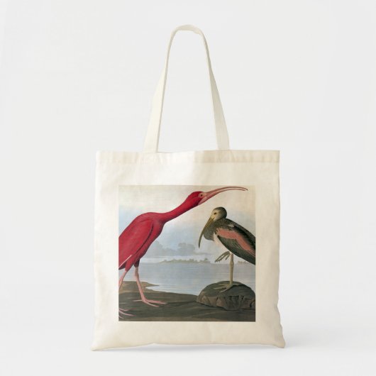 Audubon: Scarlet Ibis Tote Bag (Voorkant)
