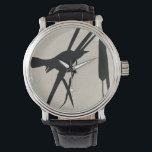 Audubon Silhouette II Horloge<br><div class="desc">Dieren</div>