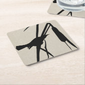 Audubon Silhouette II Kartonnen Onderzetters (Schuin)
