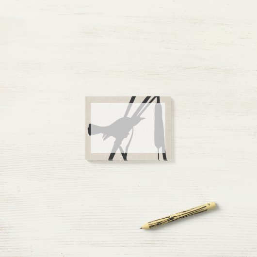 Audubon Silhouette II Post-it® Notes (Op bureau)