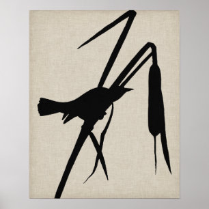 Audubon Silhouette II Poster