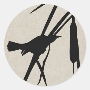 Audubon Silhouette II Ronde Sticker