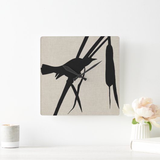 Audubon Silhouette II Vierkante Klok (Huis)