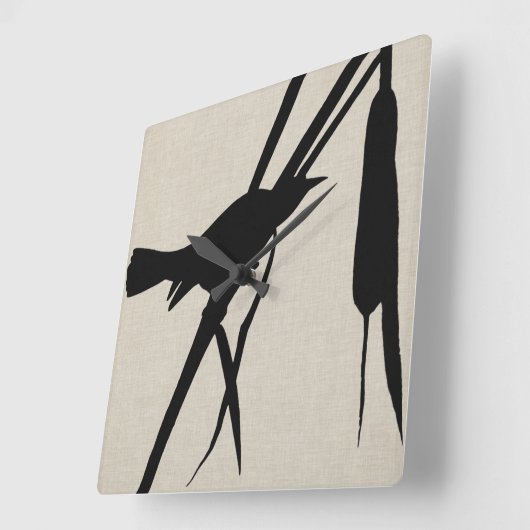 Audubon Silhouette II Vierkante Klok (Hoek)