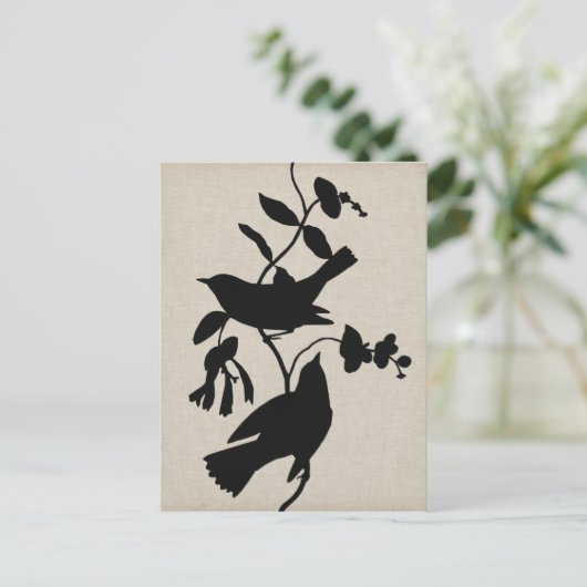 Audubon Silhouette IV Briefkaart (Staand voorkant)