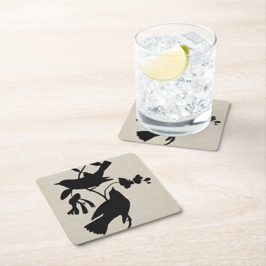 Audubon Silhouette IV Kartonnen Onderzetters (Insitu)