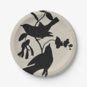 Audubon Silhouette IV Papieren Bordje (Voorkant)