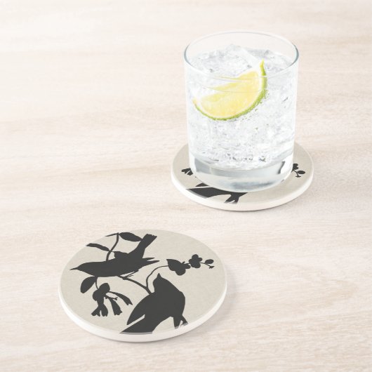 Audubon Silhouette IV Zandsteen Onderzetter (Zijkant)