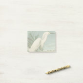 Audubon Sneeuwreiger Witte Reiger Vogel Vogels kij Post-it® Notes (Op bureau)