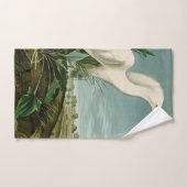 Audubon Snowy Heron White Gret Vogel Vogel Bad Handdoek (Handdoek)