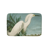 Audubon Snowy Heron White Gret Vogel Vogel Badmat (Voorkant)