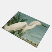 Audubon Snowy Heron White Gret Vogel Vogel Deurmat (Schuin)