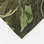 Audubon Snowy Heron White Gret Vogel Vogel Fleece Deken (Hoek)