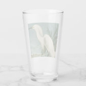 Audubon Snowy Heron White Gret Vogel Vogel Glas (Achterkant)